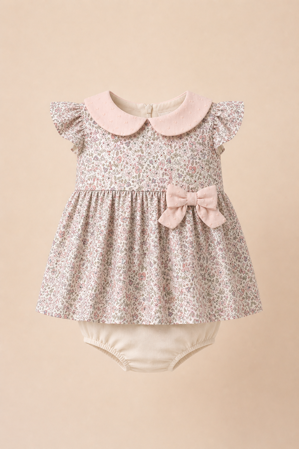 Robe bébé avec bloomer – Douceur florale