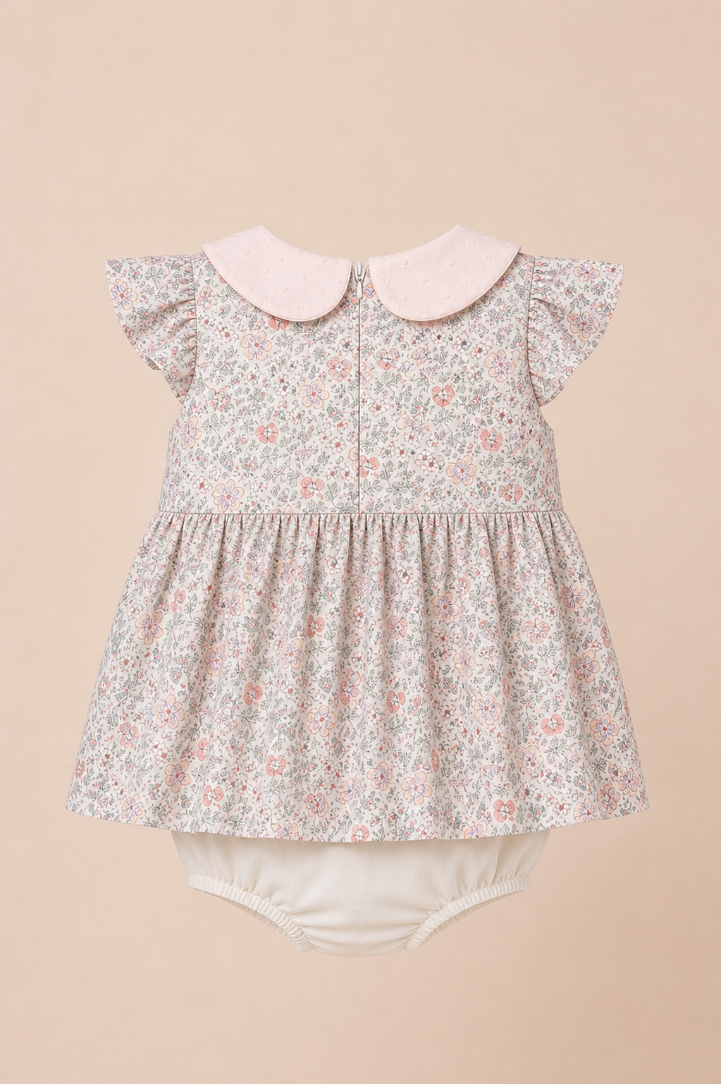 Robe bébé avec bloomer – Douceur florale