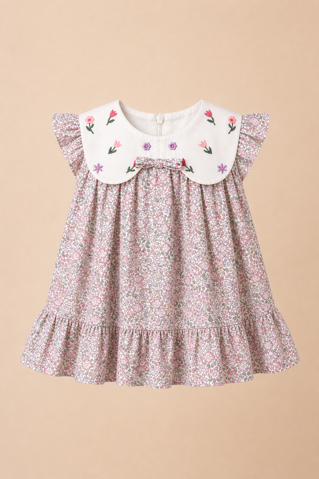 Robe bébé – Élégance florale