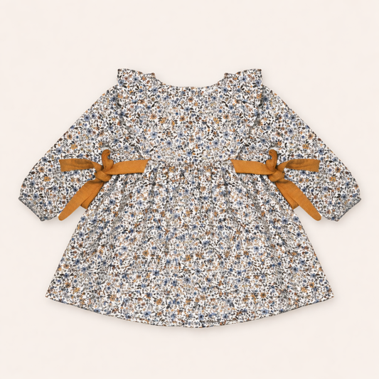 Blouse bébé fleurie avec nœuds – Élégance bohème & douceur