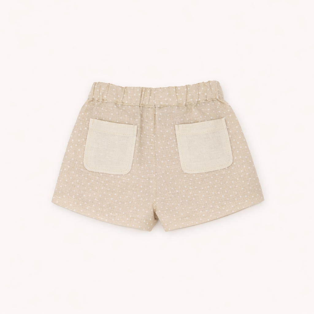 Ensemble fille beige naturel – Chic & douceur estivale