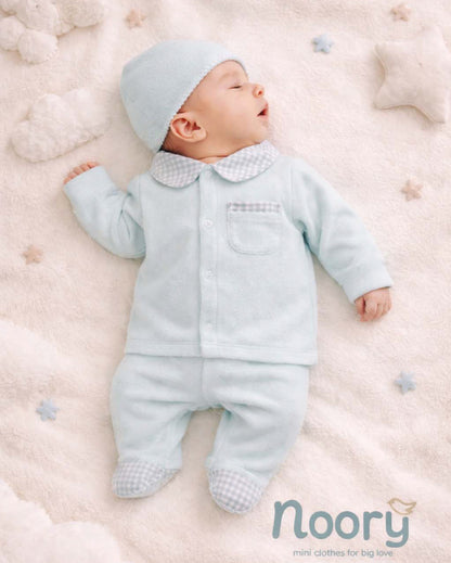 Pack dort bien grenouillère, moufles & Bonnet