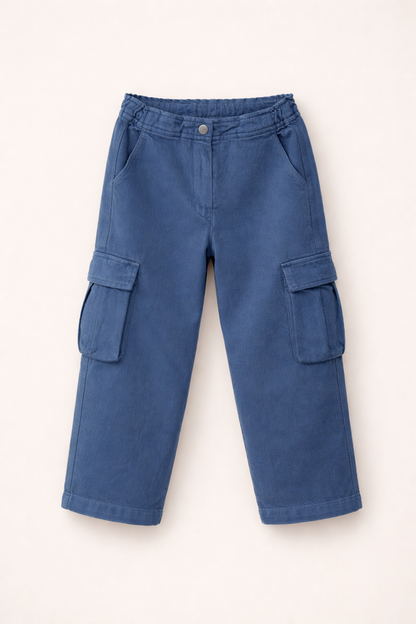 Ensemble Garçon Casual – T-shirt Imprimé, Chemise à Carreaux & Pantalon Cargo