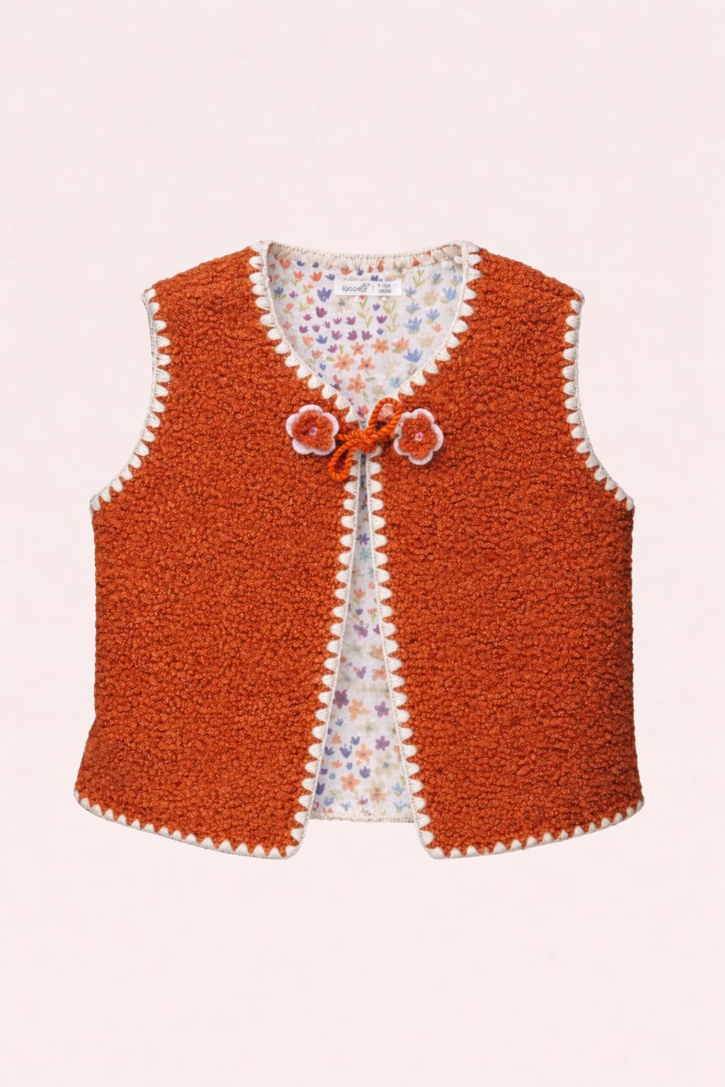 Gilet Sans Manches Bohème en Moumoute