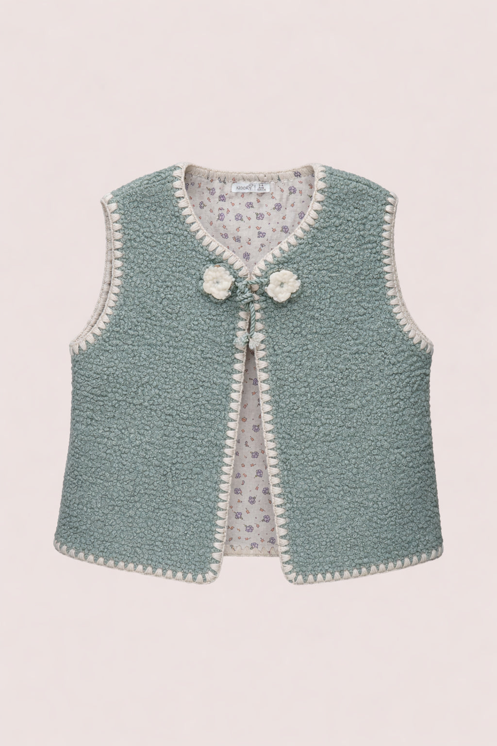 Gilet Sans Manches Bohème en Moumoute