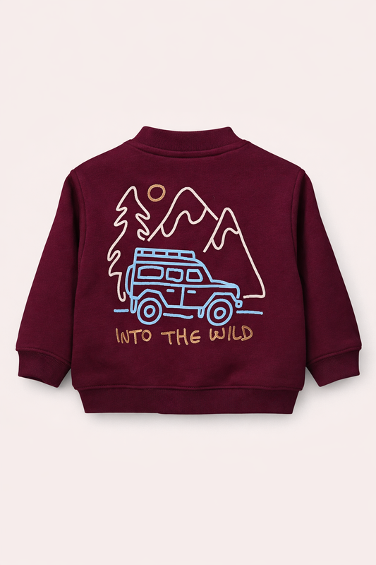 Veste Teddy “Into The Wild” – Bordeaux