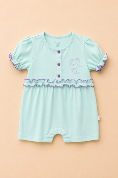 Pack de 2 Barboteuses Bébé Fille – Élégance & Douceur