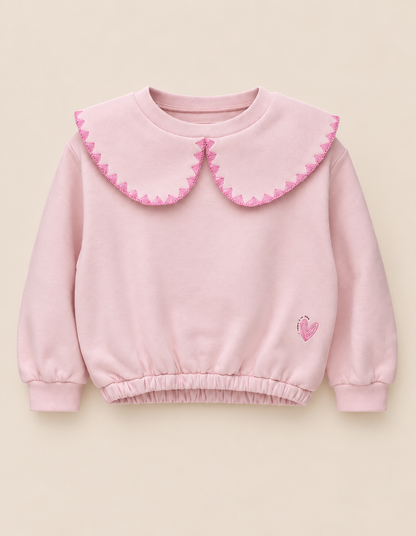 Sweat à Volants et Pantalon Pour Mini Fille