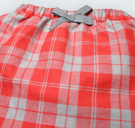 Jupe cloche à carreaux