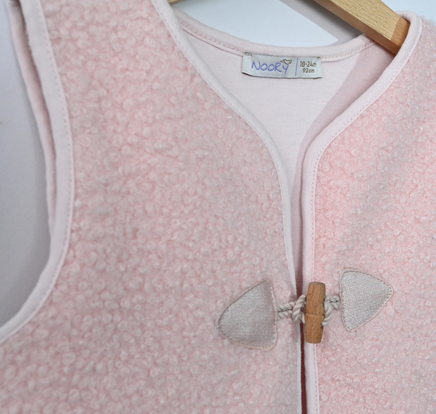 Gilet en peau de mouton avec doublure en jersey 100% coton