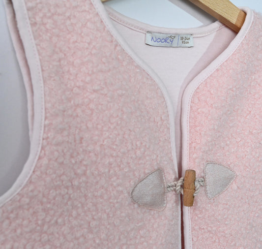 Gilet en peau de mouton avec doublure en jersey 100% coton