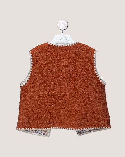Gilet Sans Manches Bohème en Moumoute