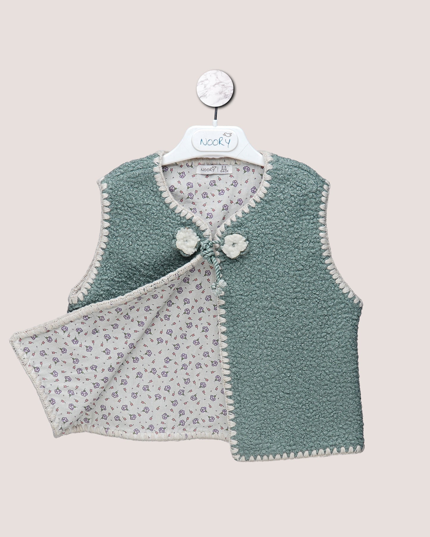 Gilet Sans Manches Bohème en Moumoute