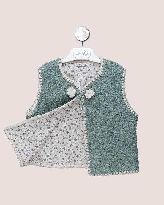 Gilet Sans Manches Bohème en Moumoute