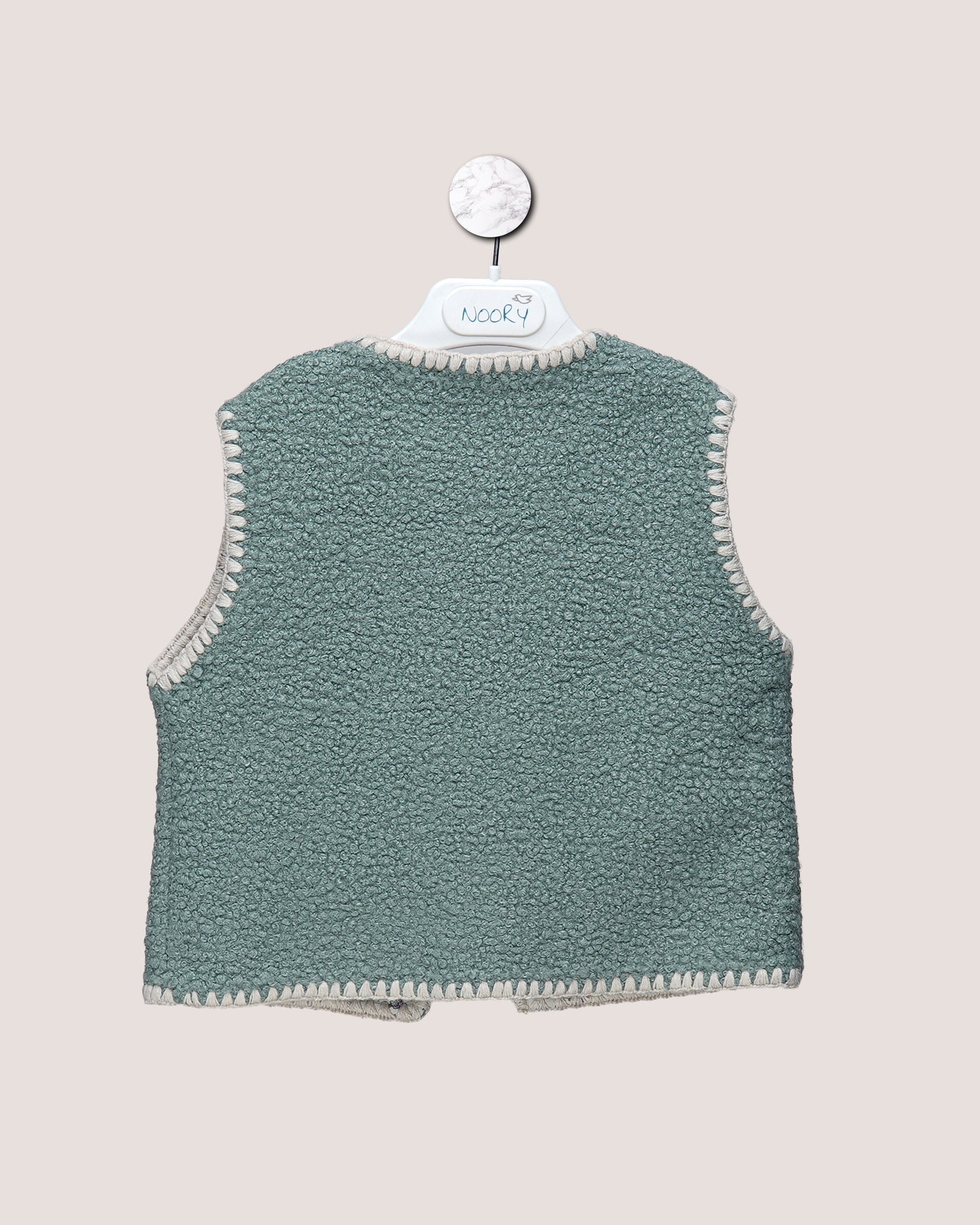Gilet Sans Manches Bohème en Moumoute