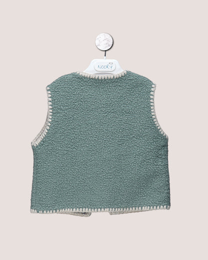 Gilet Sans Manches Bohème en Moumoute