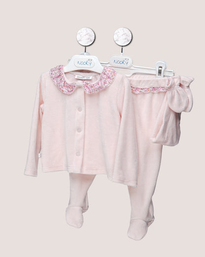 Pack dort bien grenouillère, moufles & Bonnet