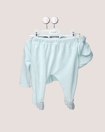 Pack dort bien grenouillère, moufles & Bonnet