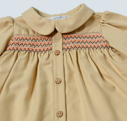 Robe avec smock coloré