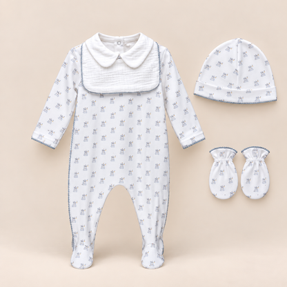 Pyjama Grenouillère de Naissance – Collection “Douce Nuit”
