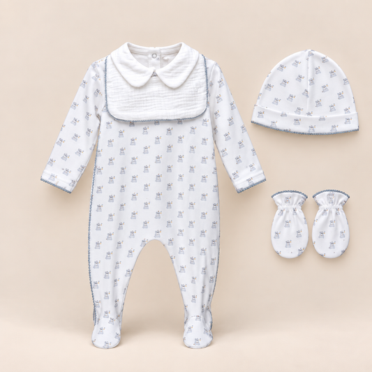Pyjama Grenouillère de Naissance – Collection “Douce Nuit”