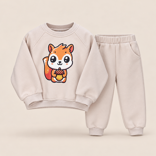 Ensemble bébé confortable – Motif Écureuil