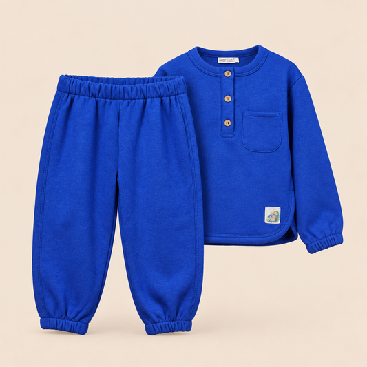 Ensemble Bleu Pull & Pantalon Doux Mini Garçons