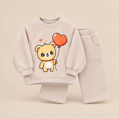 Ensemble bébé fille – Motif Ourson Ballon