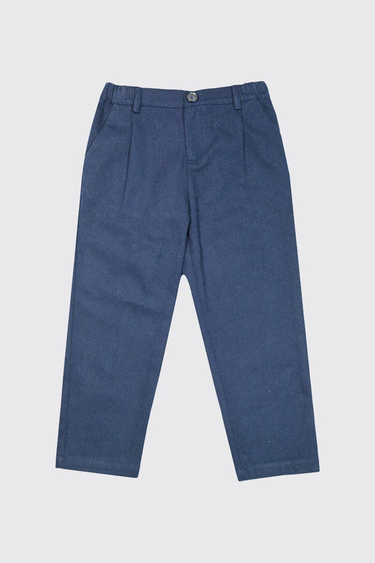 Pantalon en  coton  avec taille à élastique réglable