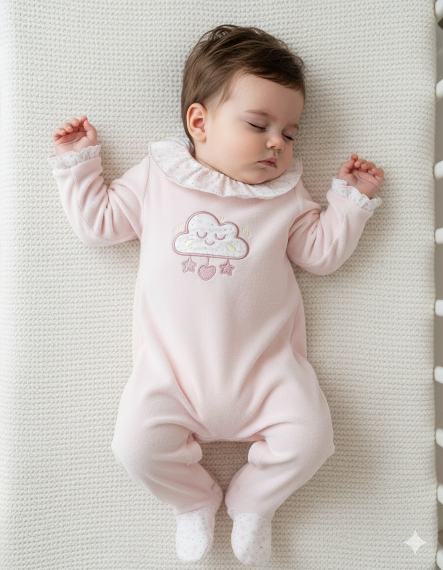 Pack dort bien grenouillère, moufles & Bonnet