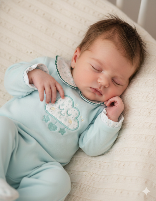 Pack dort bien grenouillère, moufles & Bonnet