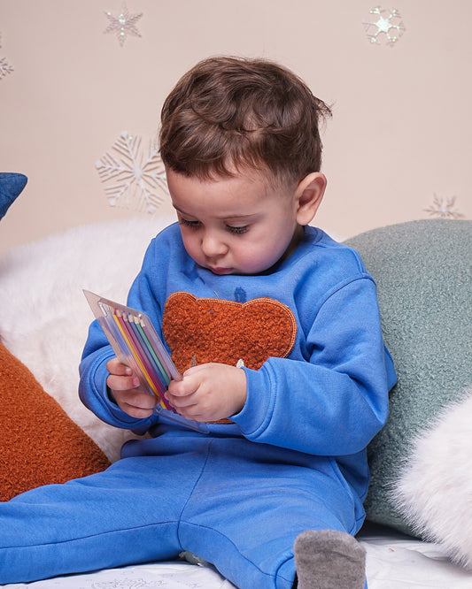 Ensemble Pilou-Pilou Bleu Confort pour Garçon