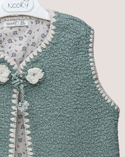 Gilet Sans Manches Bohème en Moumoute