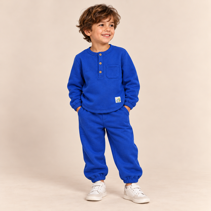 Ensemble Bleu Pull & Pantalon Doux Mini Garçons