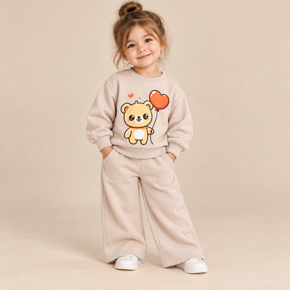 Ensemble bébé fille – Motif Ourson Ballon