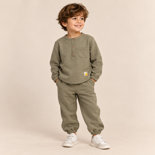 Ensemble Pull & Pantalon Doux Mini Garçons