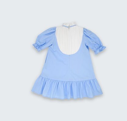 Robe blue ciel fille