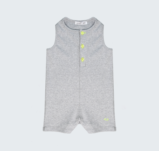 Barboteuse sans manches à col rond V2