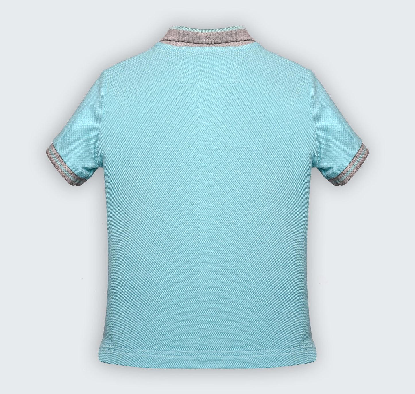 T-shirt polo en piqué 100% coton à col chemisier et broderie