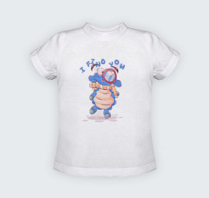 T-shirt blanc en jersey 100% coton avec sérigraphie