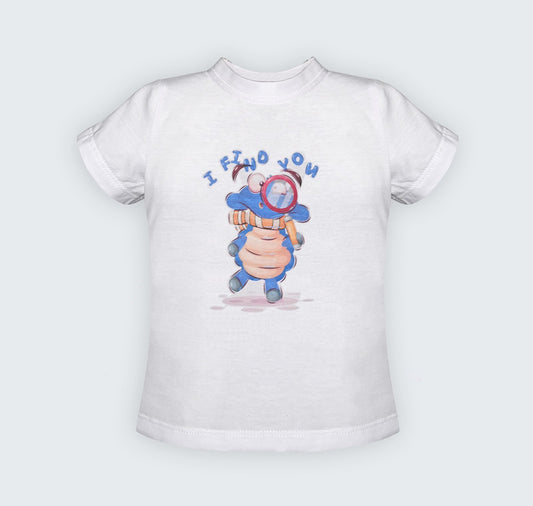 T-shirt blanc en jersey 100% coton avec sérigraphie