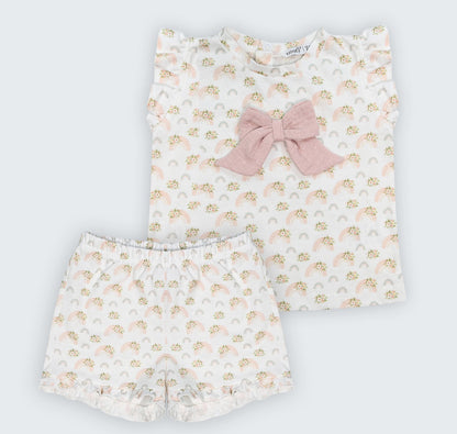 Ensemble pyjama en jersey imprimé 100% coton