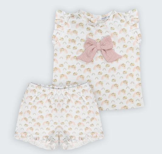 Ensemble pyjama en jersey imprimé 100% coton