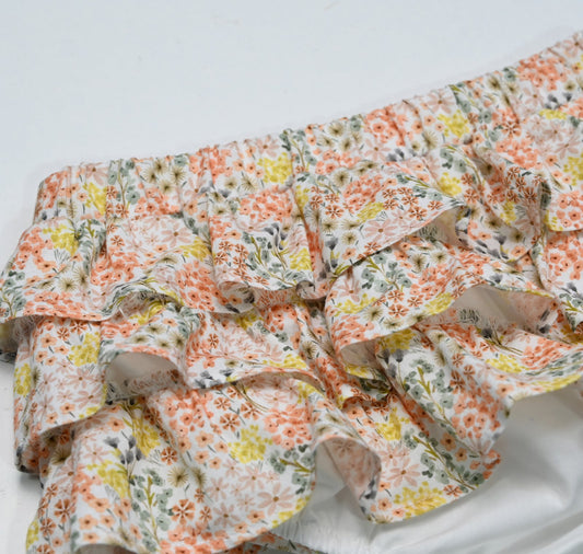 Ensemble T-shirt en jersey blanc 100% coton avec jupe culotte