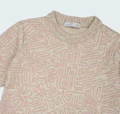 Pull en tricot imprimé