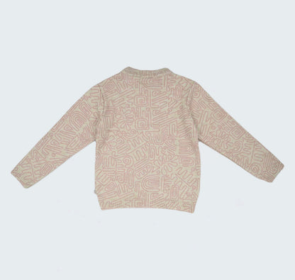 Pull en tricot imprimé