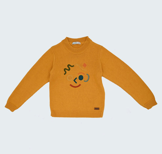 Pull en tricot graphique