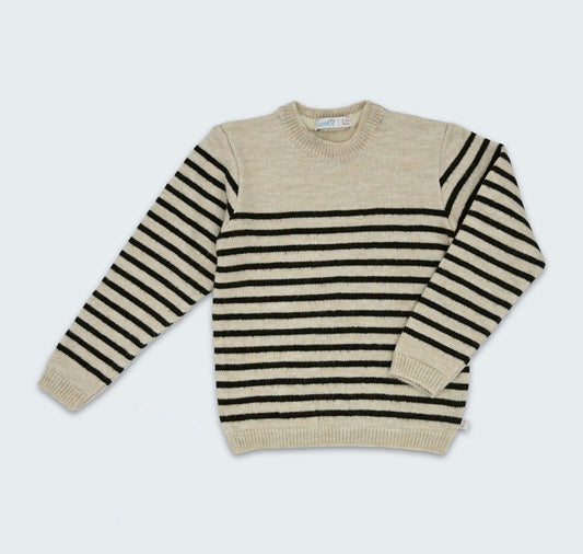 Pull à rayures en tricot