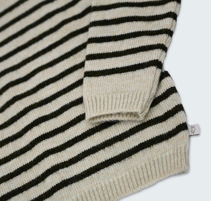 Pull à rayures en tricot