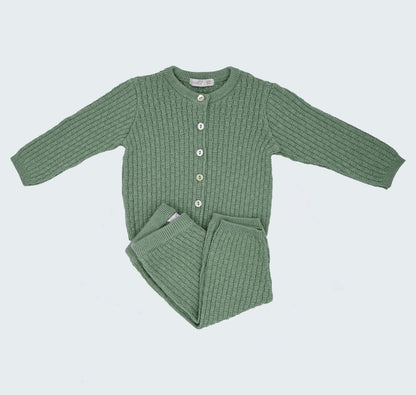Ensemble en tricot - vert